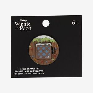 Disney‎ Winnie The Pooh Christmas Window Enamel Pin Hot Topic